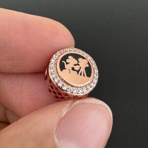 Pandora Rose Gold That is a wrap Exclusive Charm Bead Charm Travel Charm